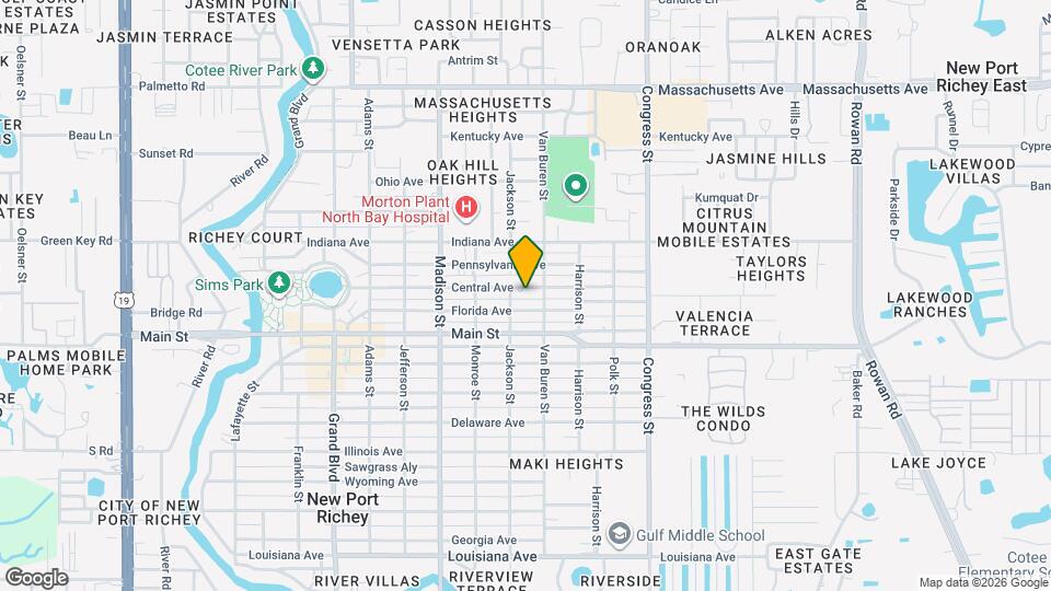 6200 Central Ave Map and Location Details