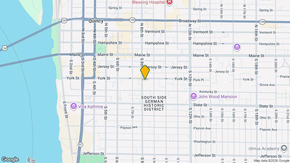 309 S 8th St Map and Location Details