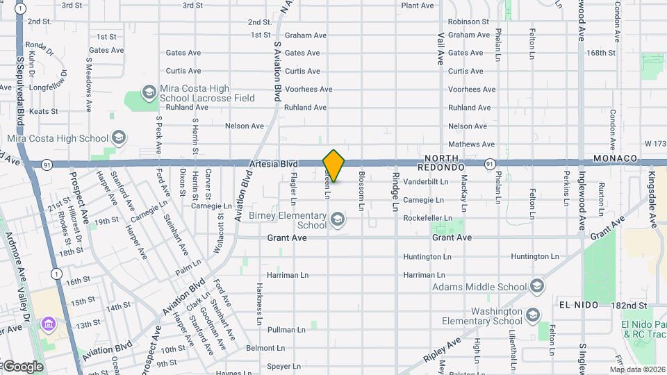 2002 Vanderbilt Ln, Unit A Map and Location Details