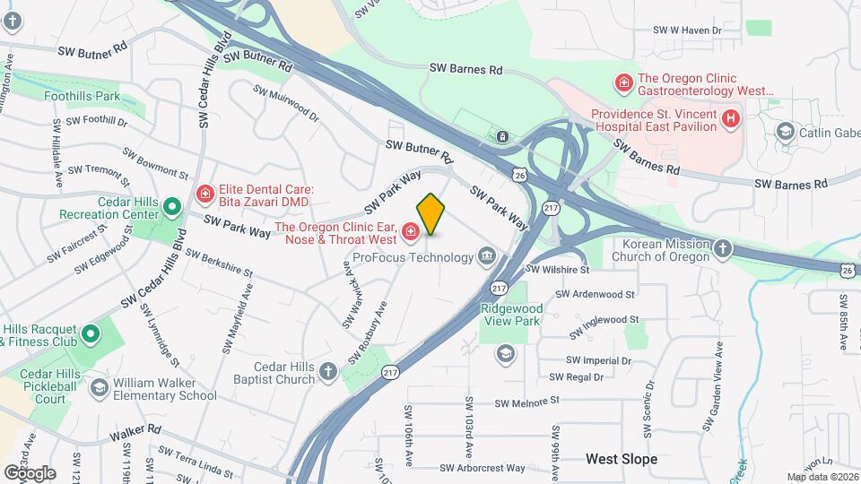 1826 SW Marlow Ave Map and Location Details