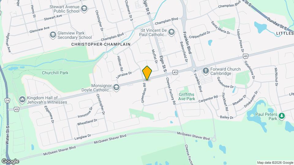 155 Greenbrier Rd Map and Location Details