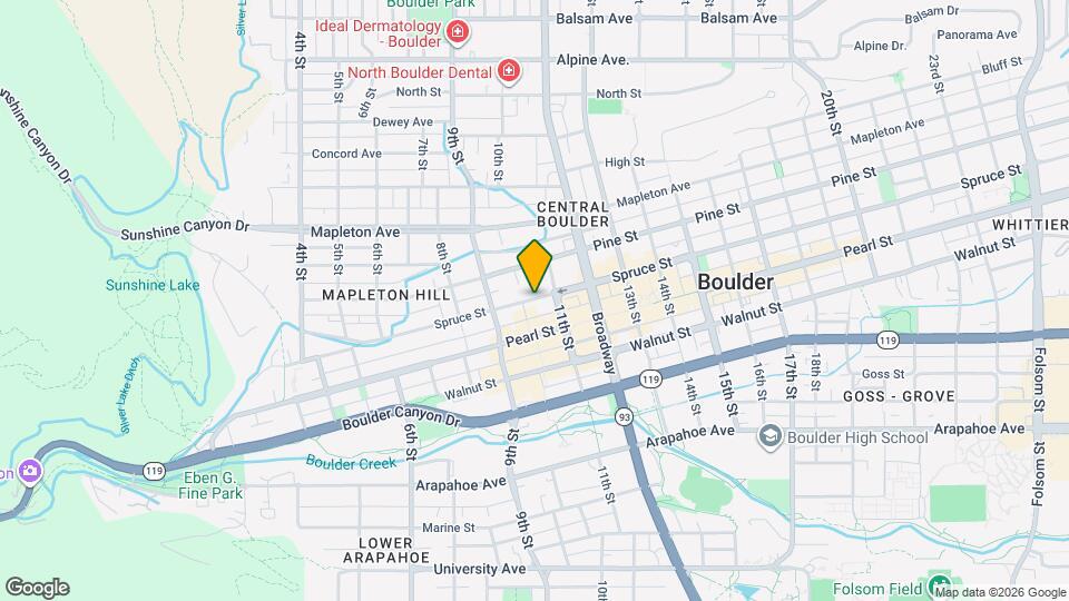 1014 Spruce St Map and Location Details