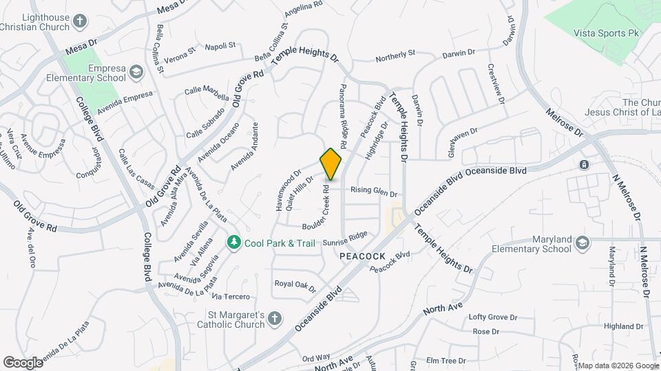 1594 Boulder Creek Rd Map and Location Details