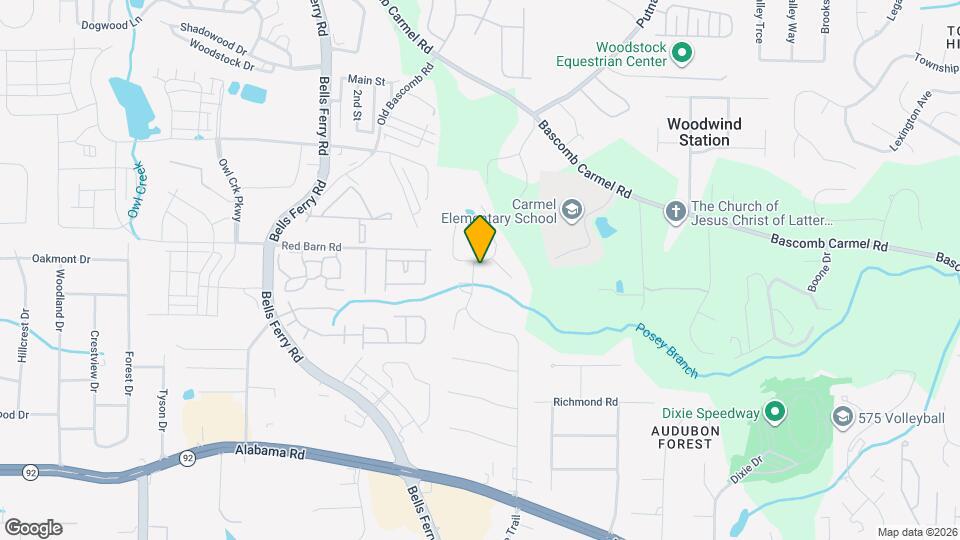 624 Glendale Forest Dr Mapa y Detalles de la Ubicación