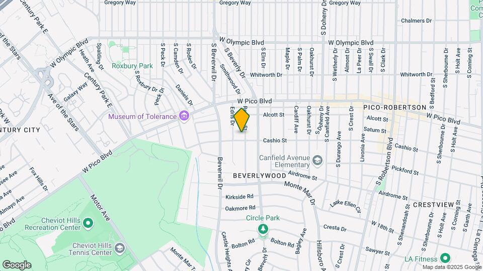 1481 Reeves St Map and Location Details