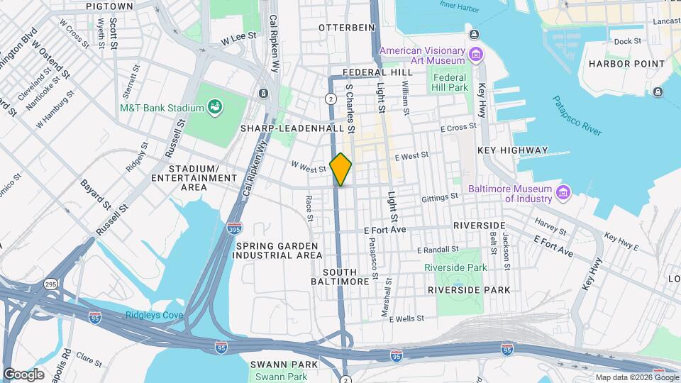 1305 S Hanover St Map and Location Details