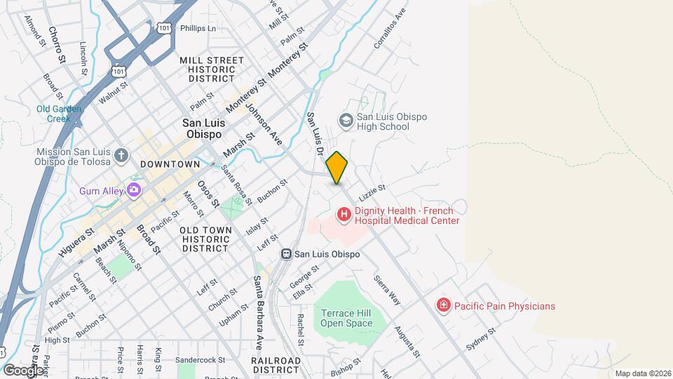 1368 Breck St Map and Location Details