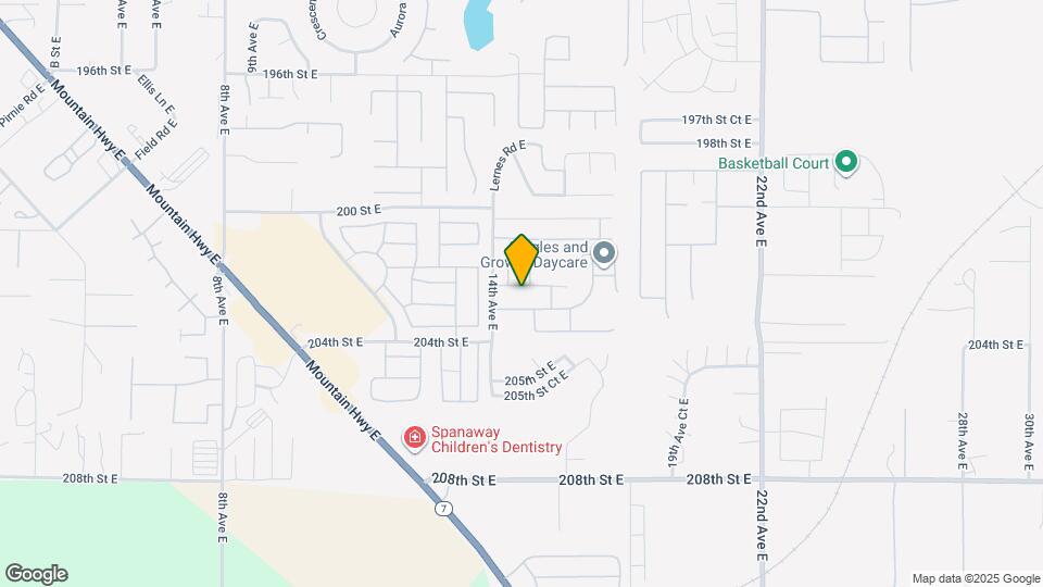 1424 202nd St Ct E Map and Location Details