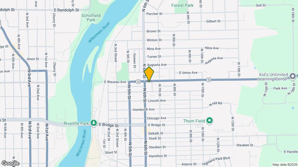 609 E Wausau Ave Map and Location Details