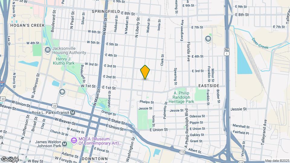 1153 Walnut St Map and Location Details