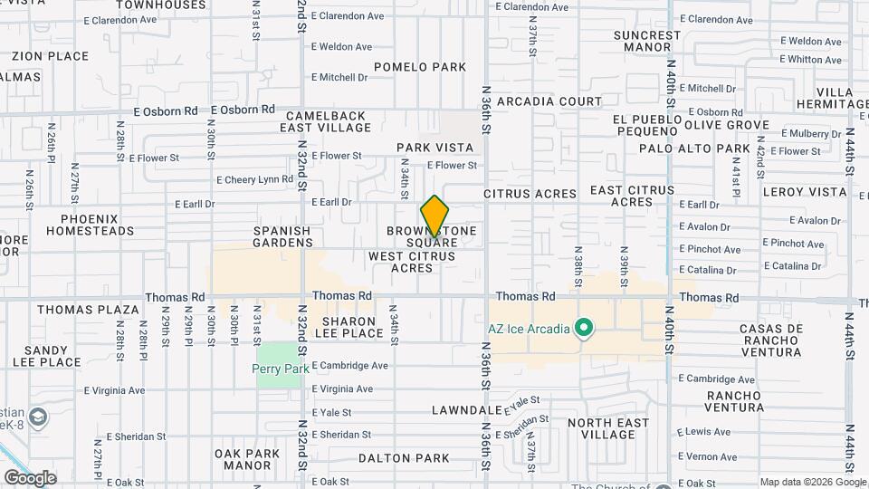 3447 E Lance Ln Map and Location Details