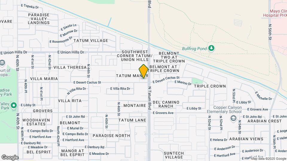 4730 E Desert Cactus St Map and Location Details