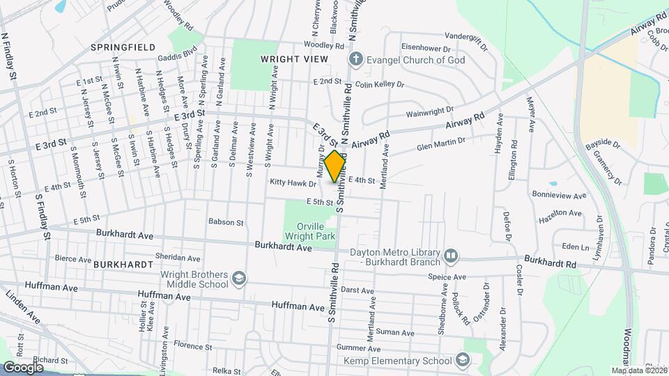 121 S Smithville Rd Map and Location Details