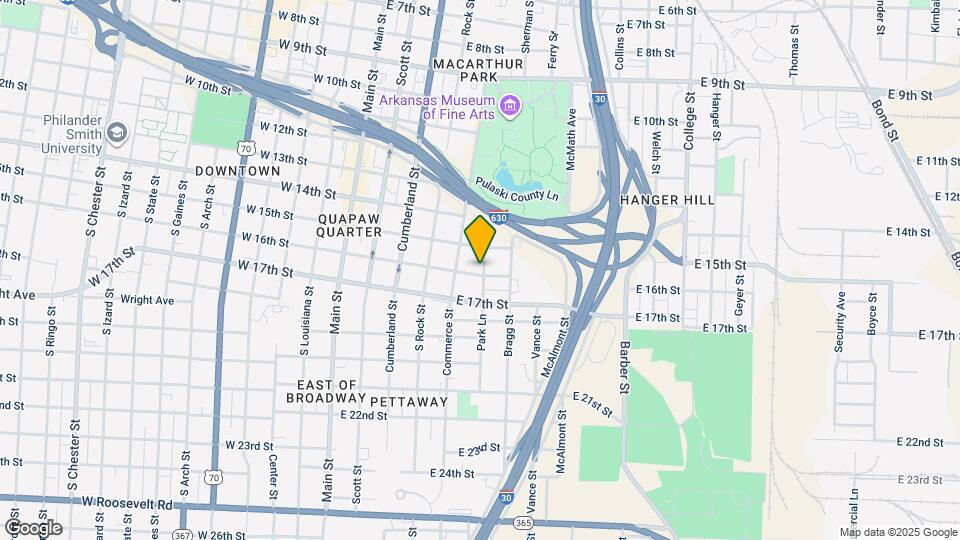 520 E 16th St Map and Location Details