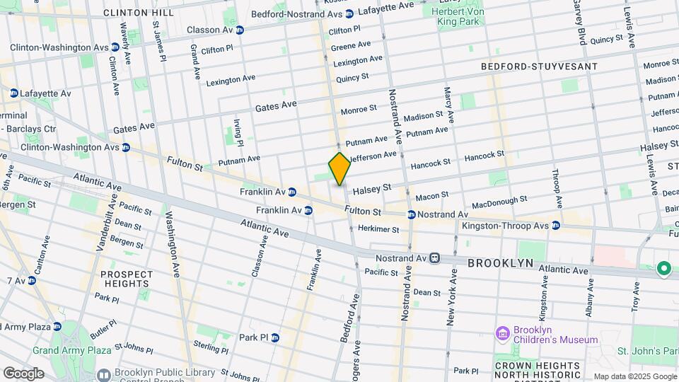 1234 Bedford Ave, Unit 2FF Map and Location Details