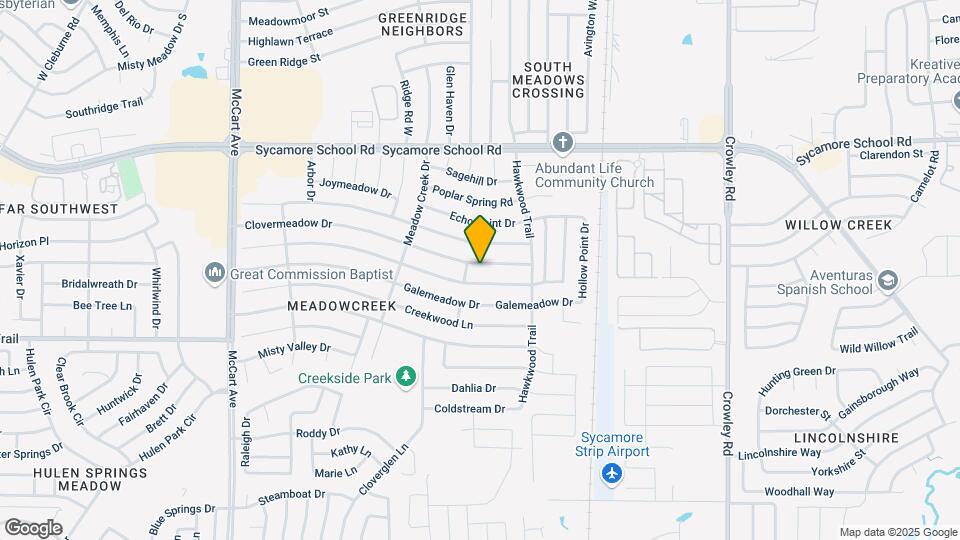 2545 Clovermeadow Dr Map and Location Details