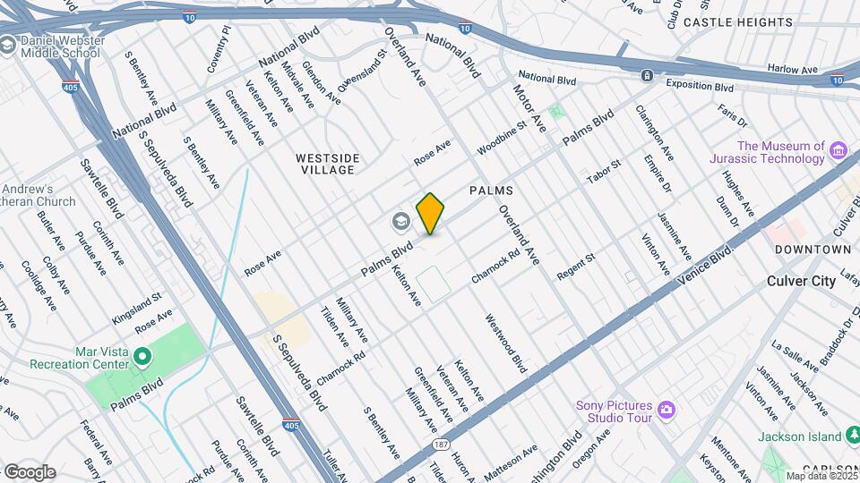 10828 Palms Blvd Map and Location Details