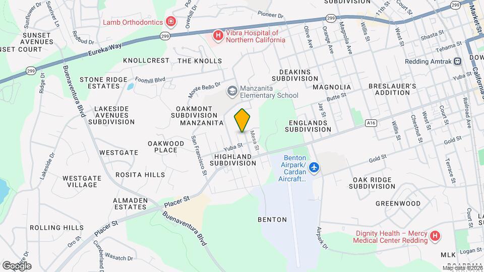 1522 Mesa St Mapa y Detalles de la Ubicación