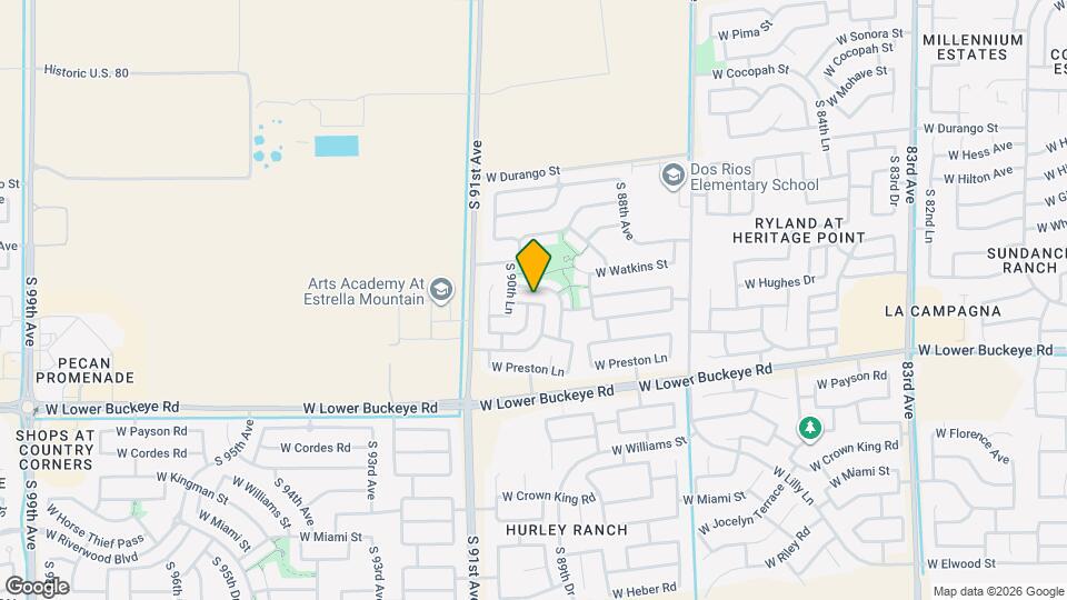 8932 W Hammond Ln Map and Location Details