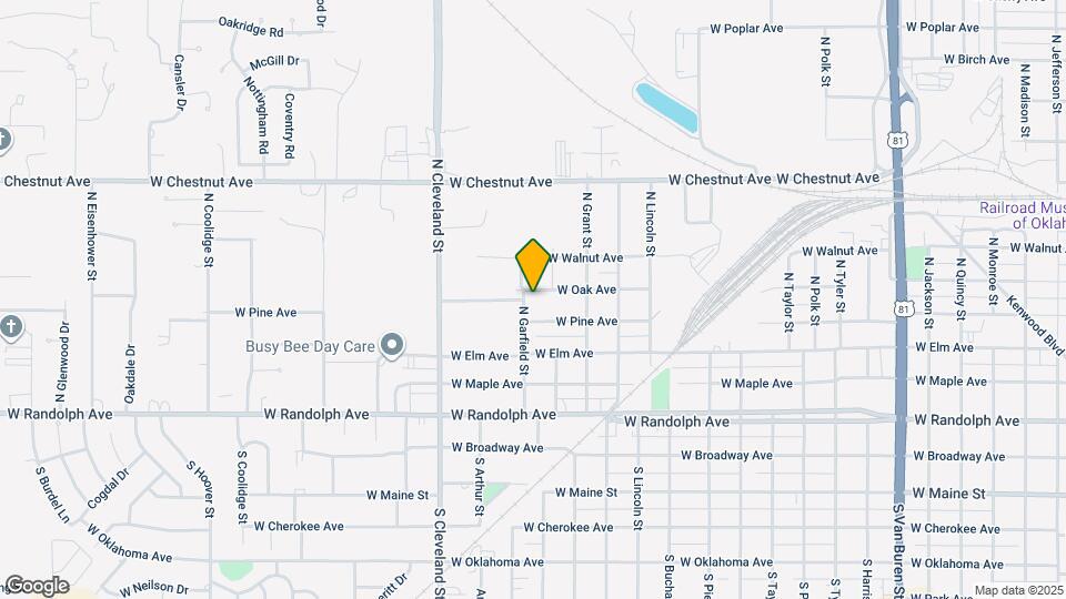 2117 W Oak Ave Map and Location Details