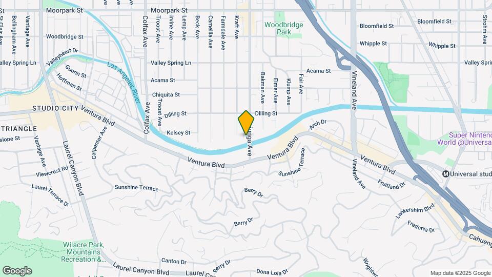 4055 Tujunga Ave Map and Location Details