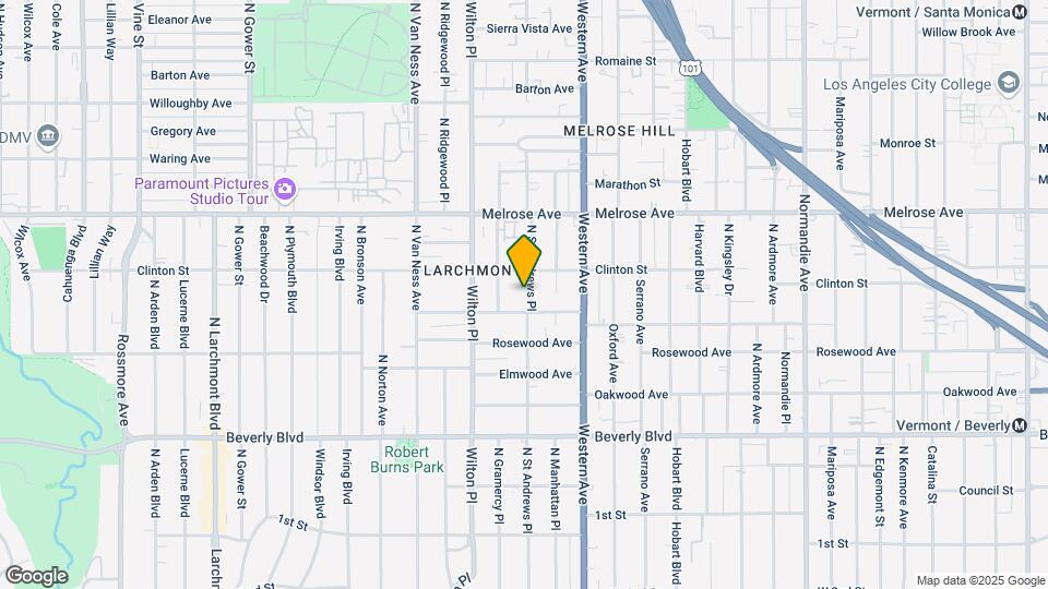 517 N St Andrews Pl Map and Location Details