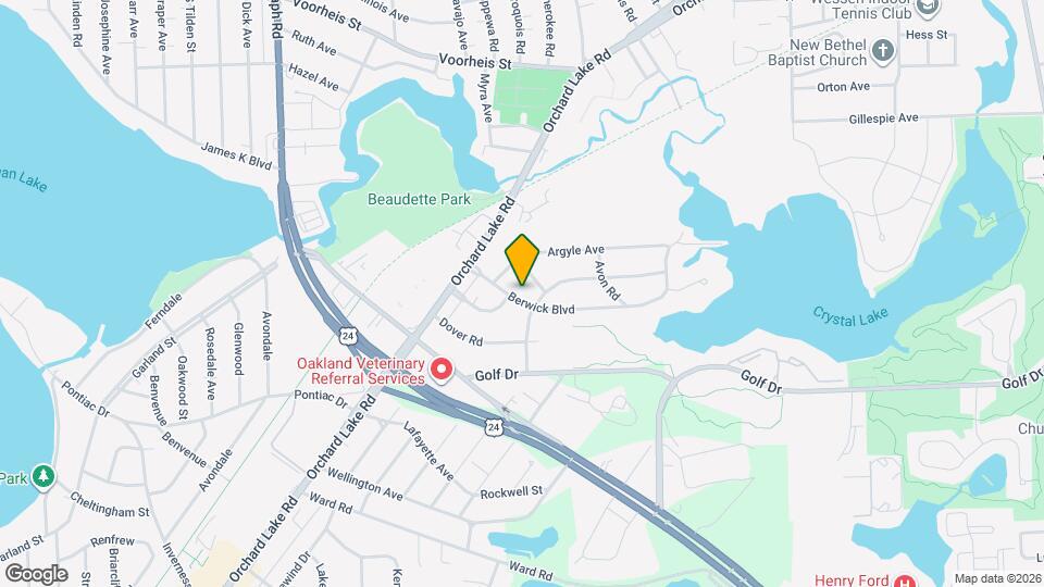 1056 Berwick Blvd Map and Location Details