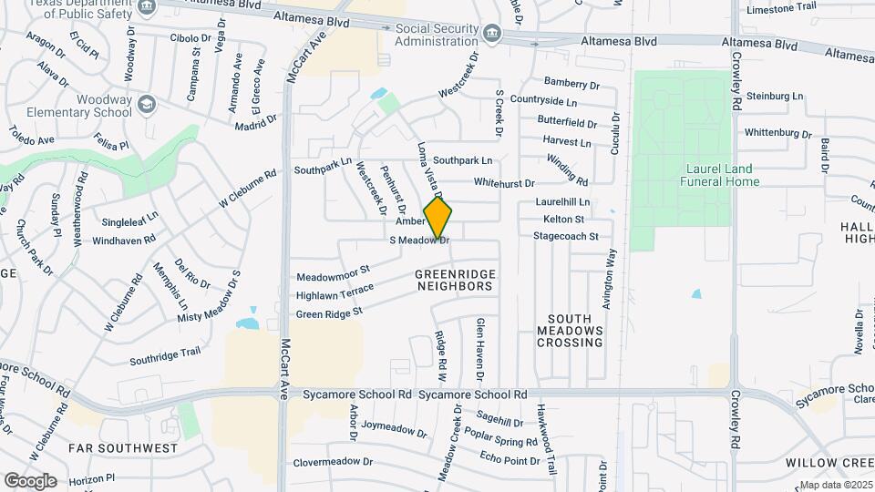 2821 S Meadow Dr Mapa y Detalles de la Ubicación