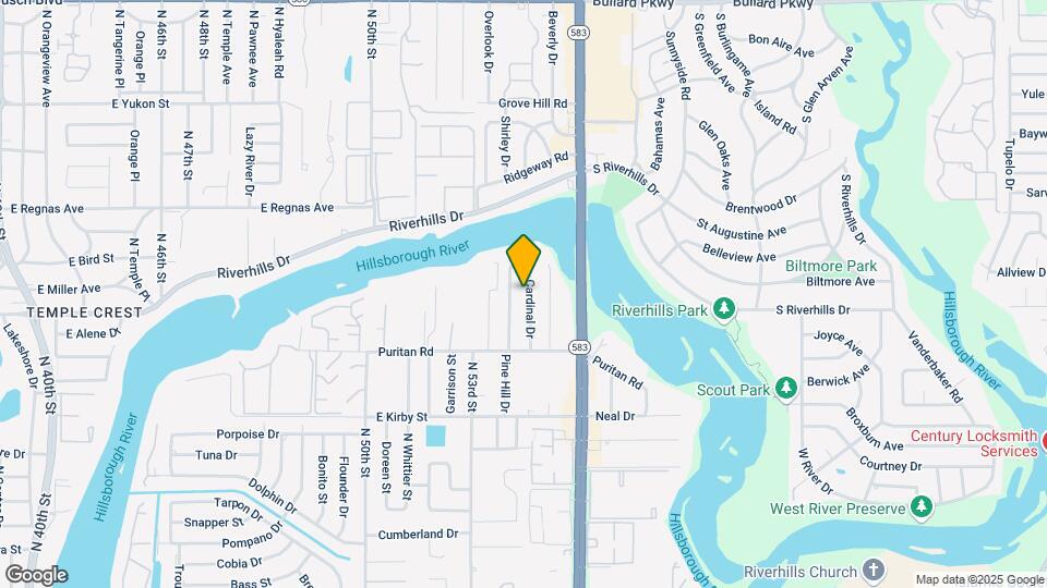 8016 Cardinal Dr, Unit Apartment B Map and Location Details
