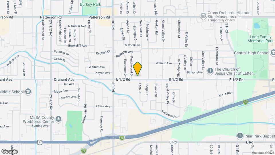 2904 E 1/2 Rd Map and Location Details