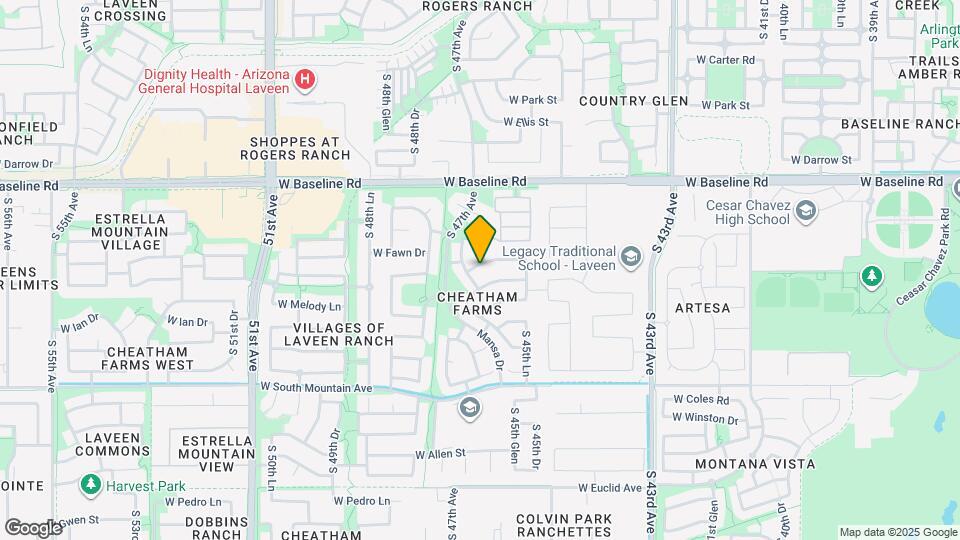 4617 W Fawn Dr Map and Location Details