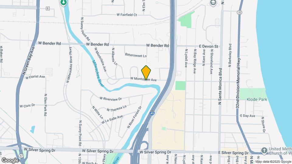 535 W Montclaire Ave Map and Location Details