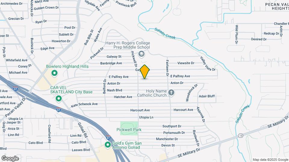 419 Anton Dr Mapa y Detalles de la Ubicación