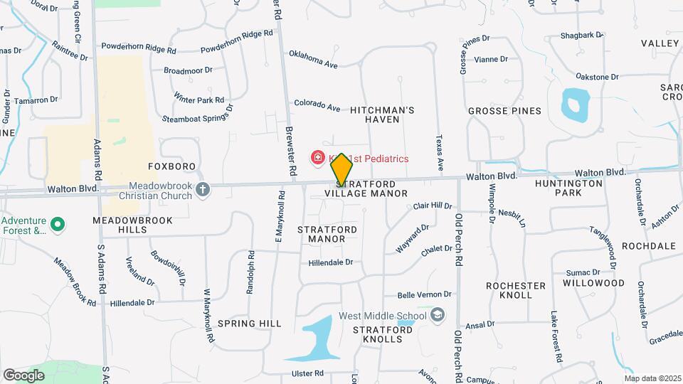 2375 Walton Blvd. Map and Location Details