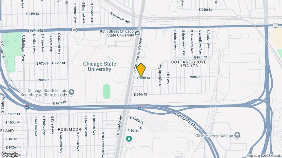 9800 S Maryland Ave Map and Location Details