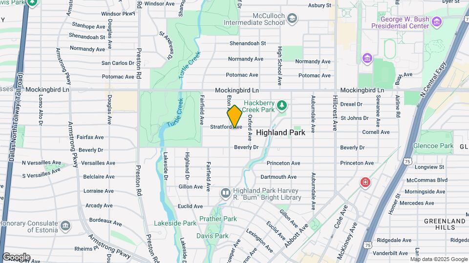 3725 Stratford Ave Map and Location Details