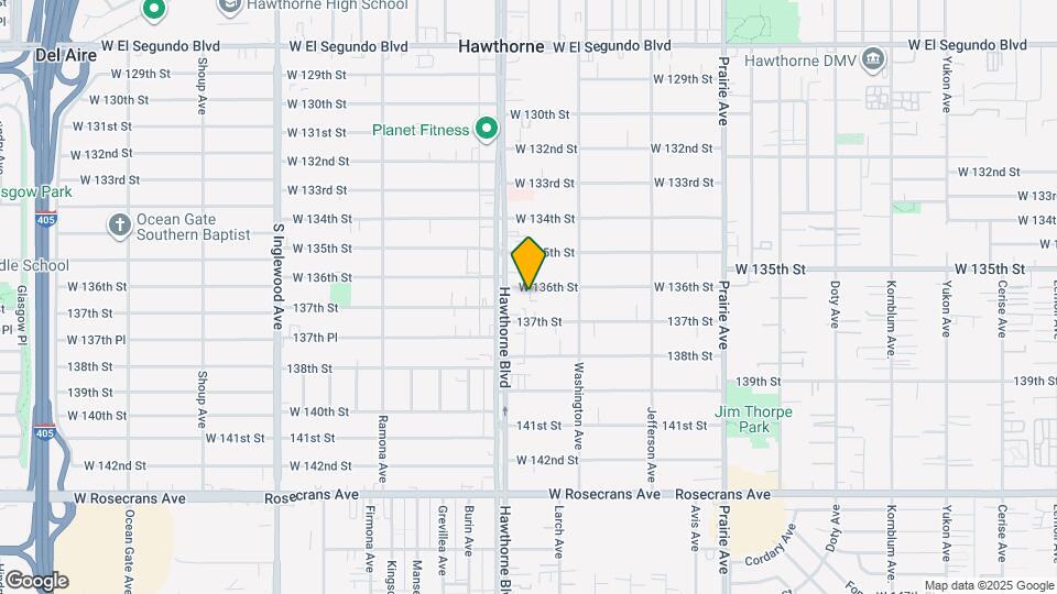 4380 W 136th St, Unit C Map and Location Details