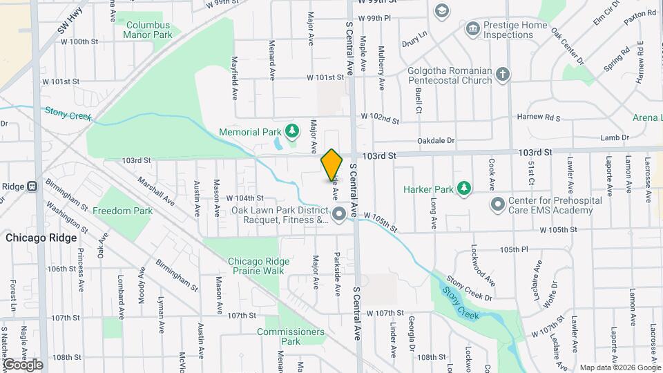 10338 Parkside Ave Map and Location Details
