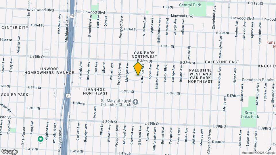2734 E 36th St Map and Location Details