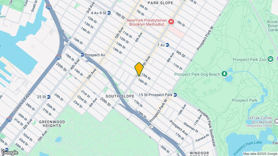 349 16th St Map and Location Details