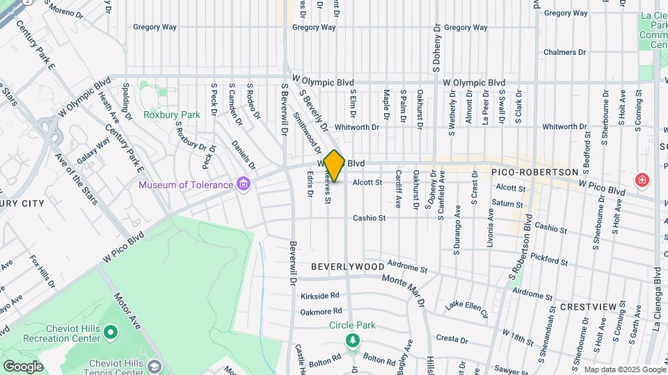 1440 Reeves St Map and Location Details