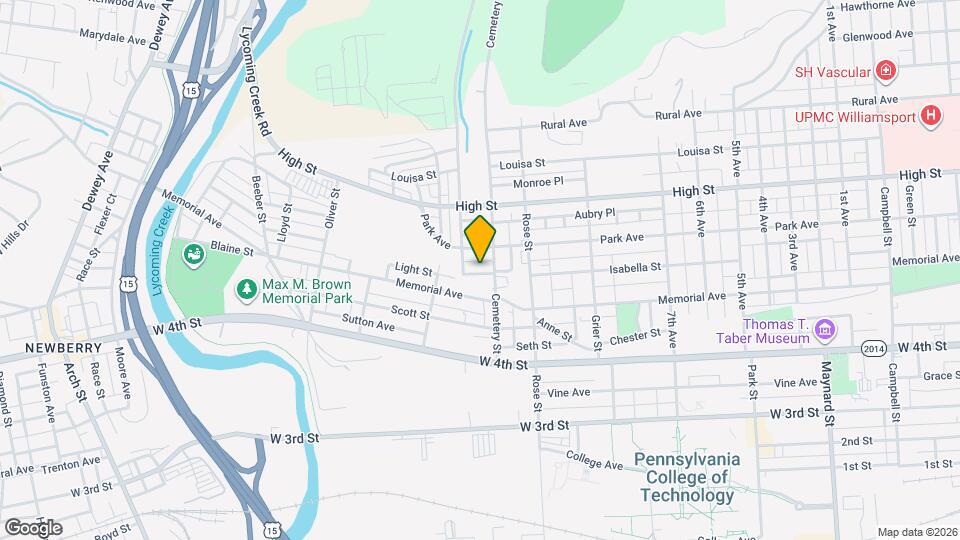 1410 St James Pl Map and Location Details