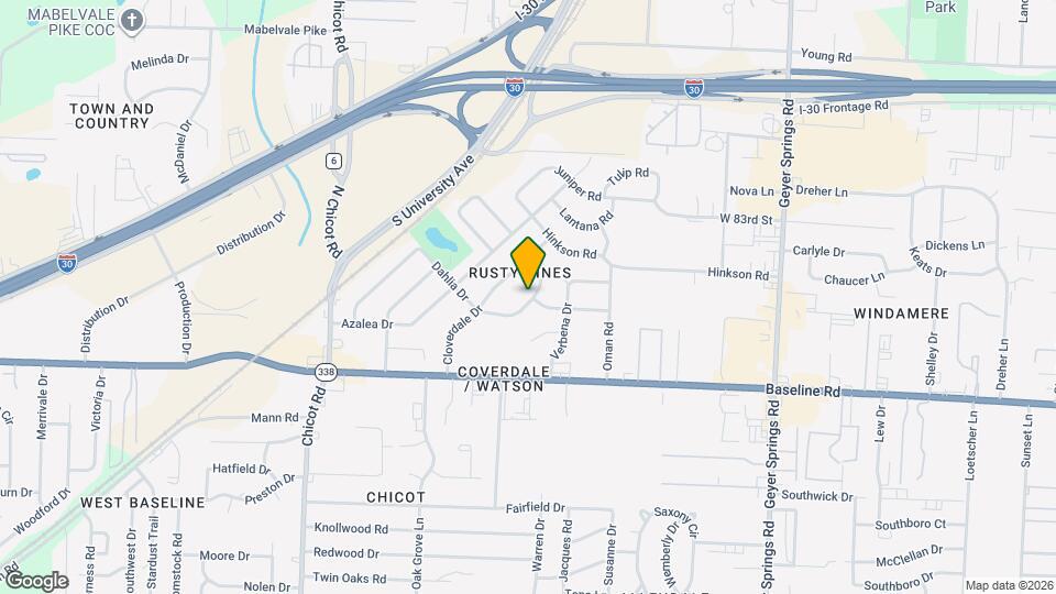 6904 Dahlia Dr Map and Location Details