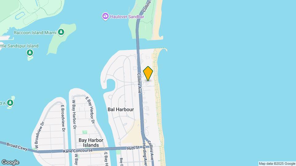 10203 Collins Ave, Unit # 1105 Map and Location Details