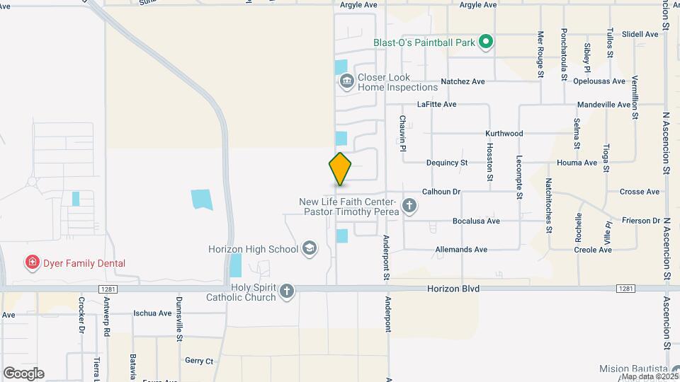 14701 Calhoun Dr Map and Location Details