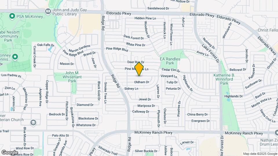 5909 Vineyard Ln Map and Location Details