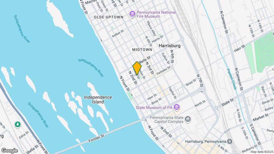 1334 Penn St Map and Location Details