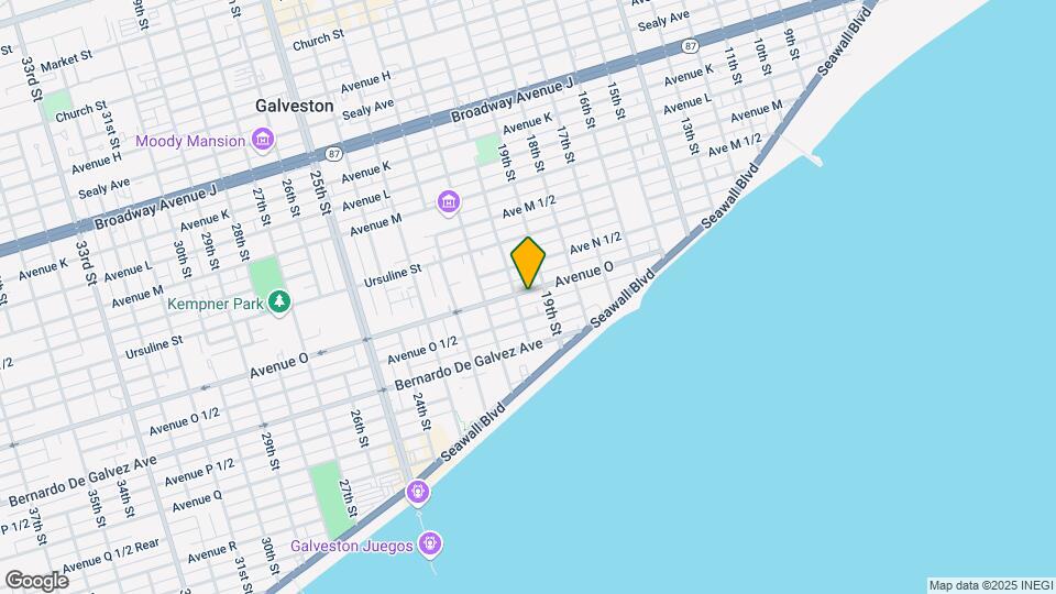 1919 Avenue O Map and Location Details