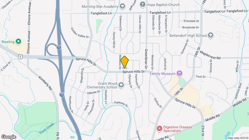 1514 Spruce Hills Dr Mapa y Detalles de la Ubicación