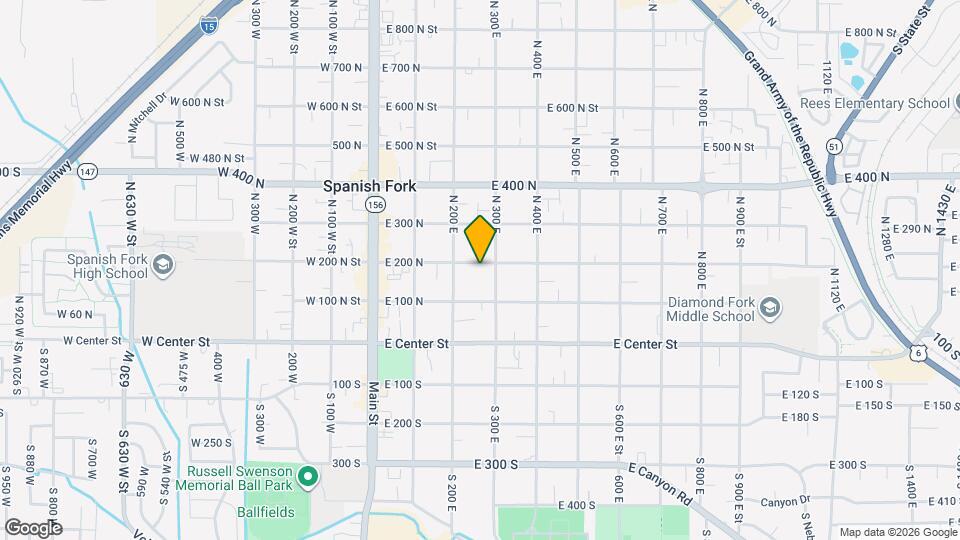 270 E 200 N St Map and Location Details